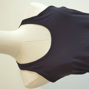 Lululemon size 6 black tank top with back detailing
